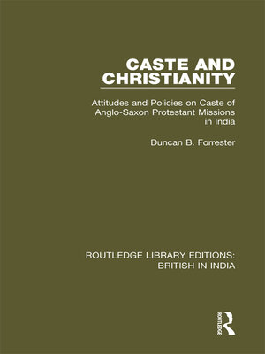 cover image of Caste and Christianity